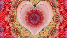 Rotes Herz-Mandala zu Buddhismus und Liebe - Foto: Adobe Stock