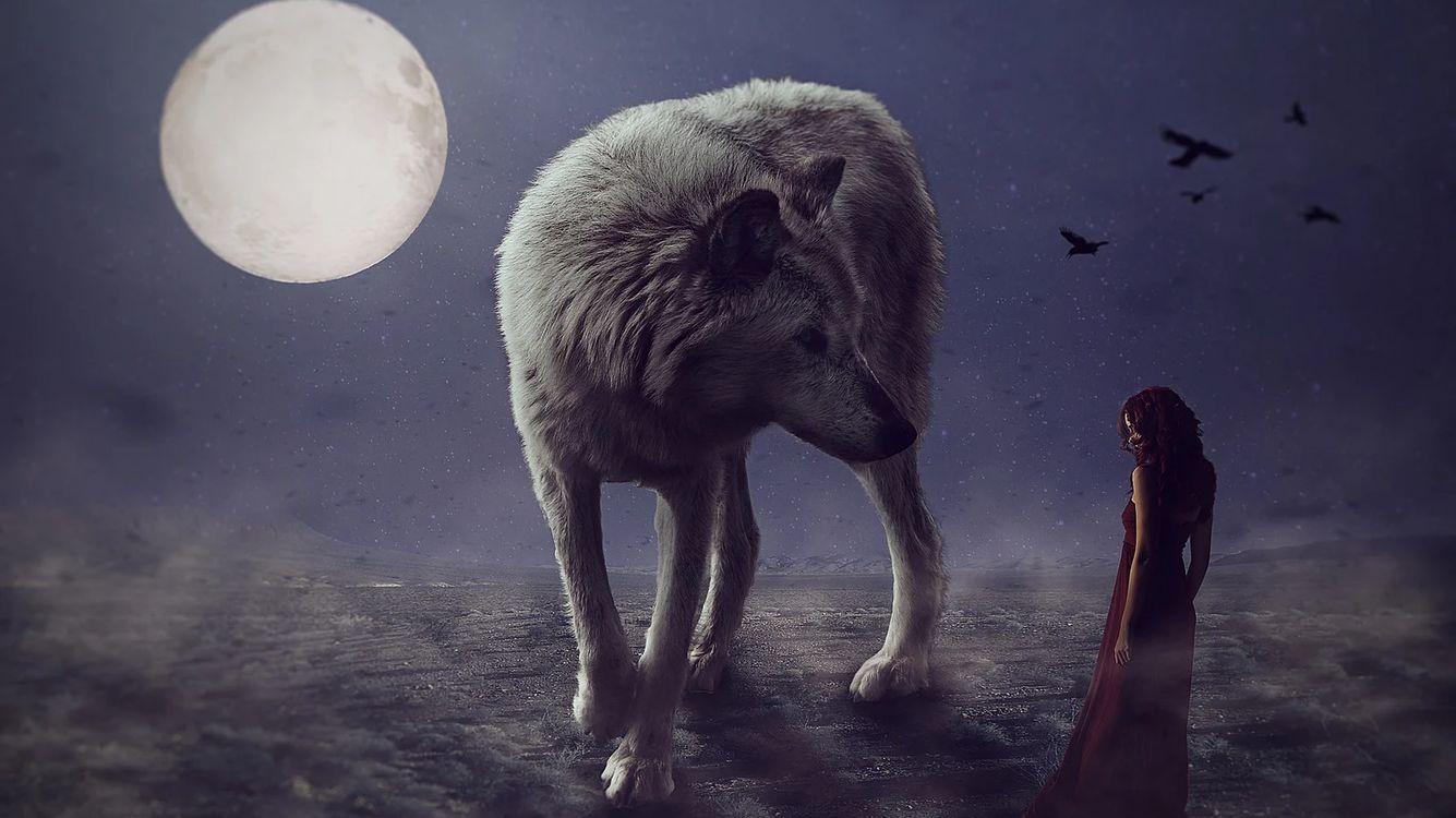 Die Rolle des Krafttiers Wolf in der Mythologie