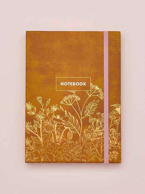 Notizbuch Pflanzen Gold - Klein