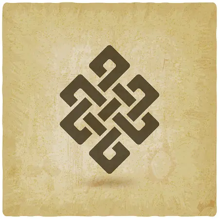Endlose Knoten Buddha