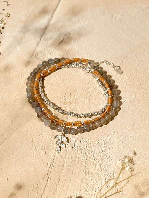 Labradorit Wickelarmband Zweig