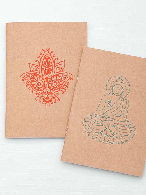 Notizbuch-Set Buddha & Lotus