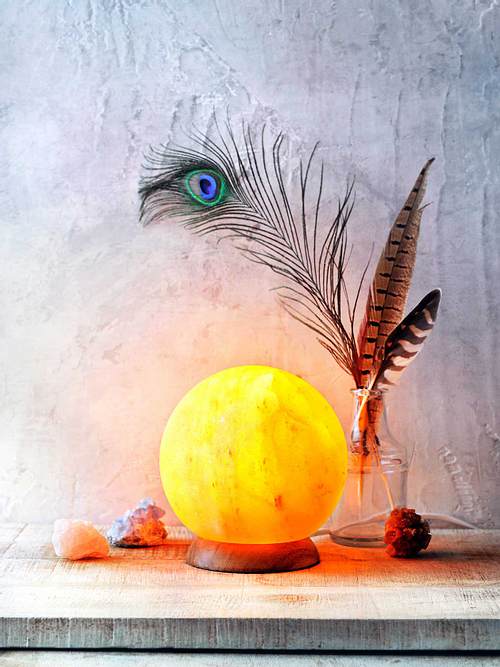 Himalaya Salzlampe Mond